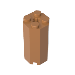 6037 | Brick, Modified Octagonal 2 x 2 x 3 1/3