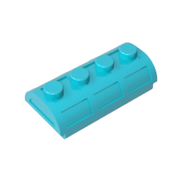 4739 | Container, Treasure Chest Lid Curved with Thick Hinge