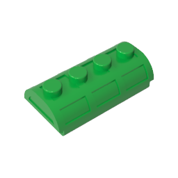 4739 | Container, Treasure Chest Lid Curved with Thick Hinge