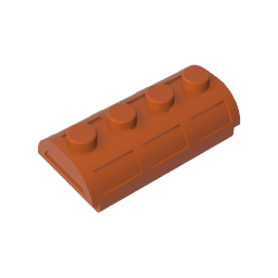 4739 | Container, Treasure Chest Lid Curved with Thick Hinge