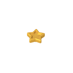 96489 | Friends Accessories Hair Decoration, Star with Small Pin