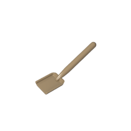3837 | Utensil Shovel / Spade - Handle with Round End