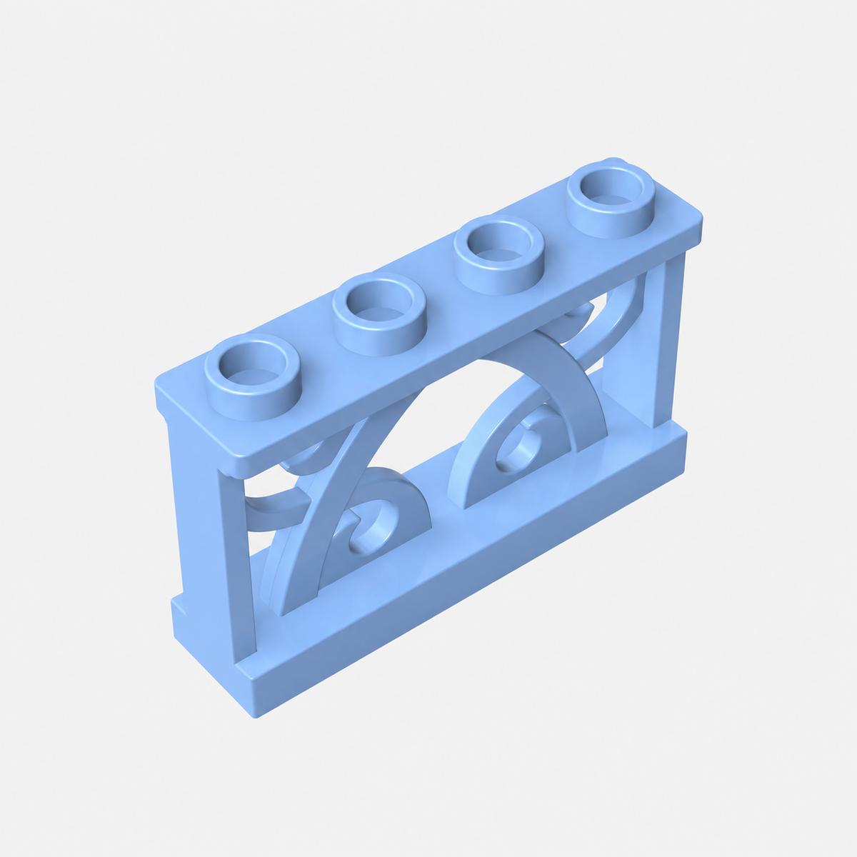 19121 | Fence 1 x 4 x 2 Ornamental with 4 Studs