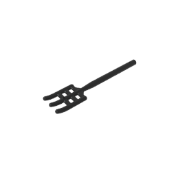 95345 | Utensil Pitchfork - Handle with Round End