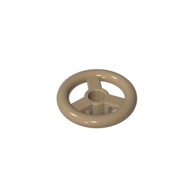 16091 | Vehicle, Steering Wheel Small, 2 Studs Diameter