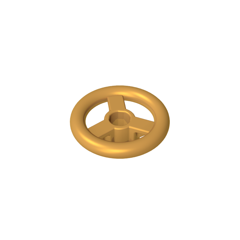 16091 | Vehicle, Steering Wheel Small, 2 Studs Diameter