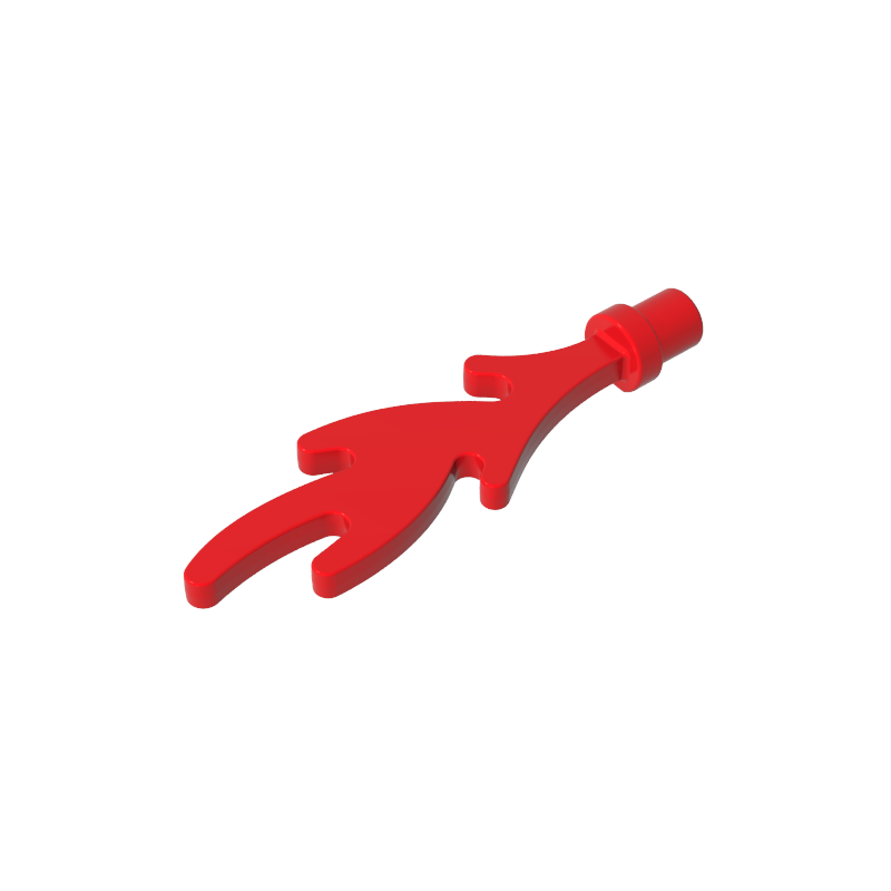 6126b | Wave Rounded Straight with Bar End (Castle Dragon Flame / Seaweed / Water)