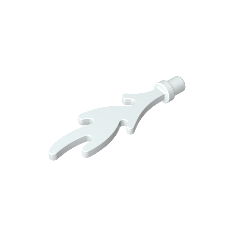 6126b | Wave Rounded Straight with Bar End (Castle Dragon Flame / Seaweed / Water)