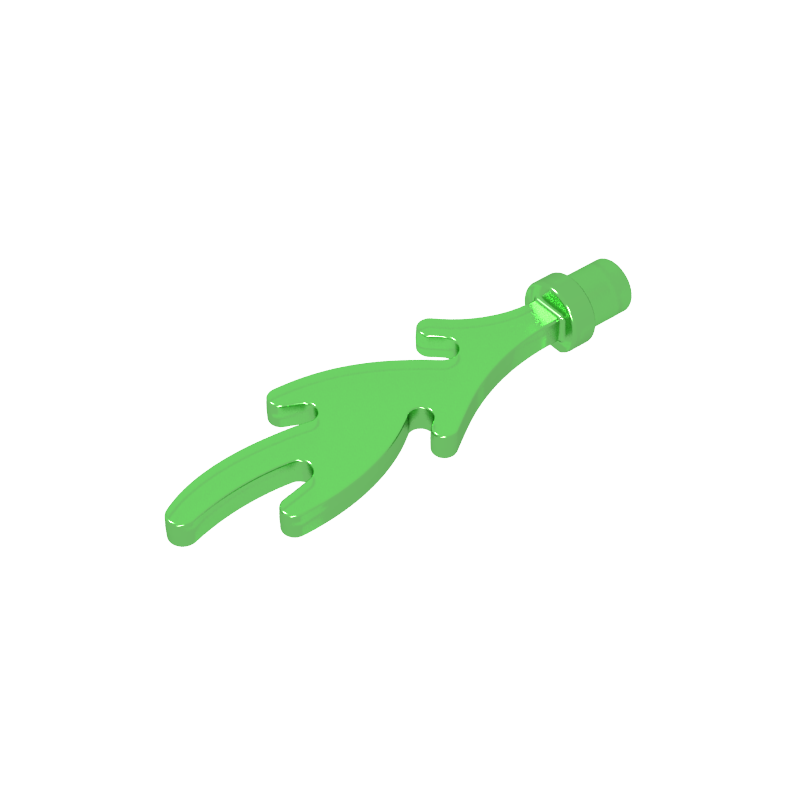 6126b | Wave Rounded Straight with Bar End (Castle Dragon Flame / Seaweed / Water)