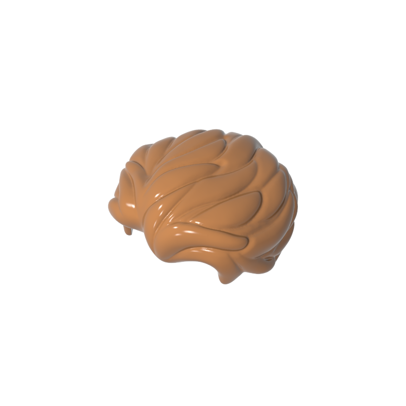 25972 | Hair Swept Back with Slight Widow's Peak and Short Sideburns