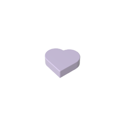 39739 | Tile, Round 1 x 1 Heart