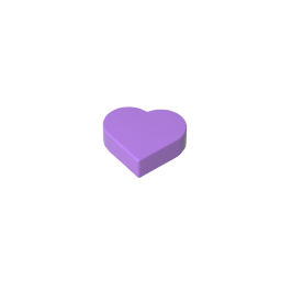 39739 | Tile, Round 1 x 1 Heart