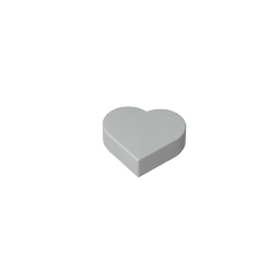 39739 | Tile, Round 1 x 1 Heart