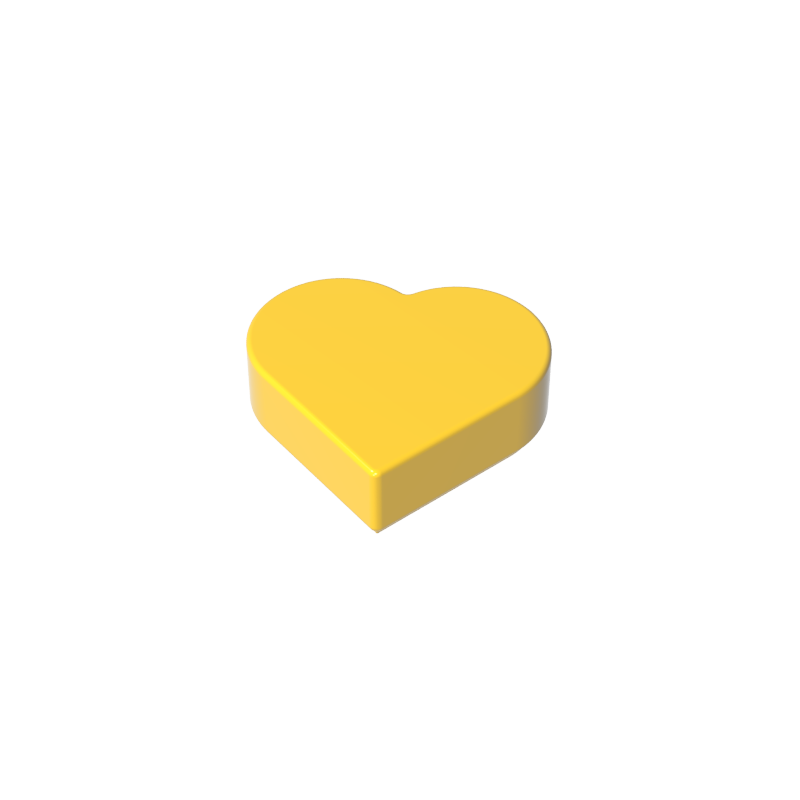 39739 | Tile, Round 1 x 1 Heart