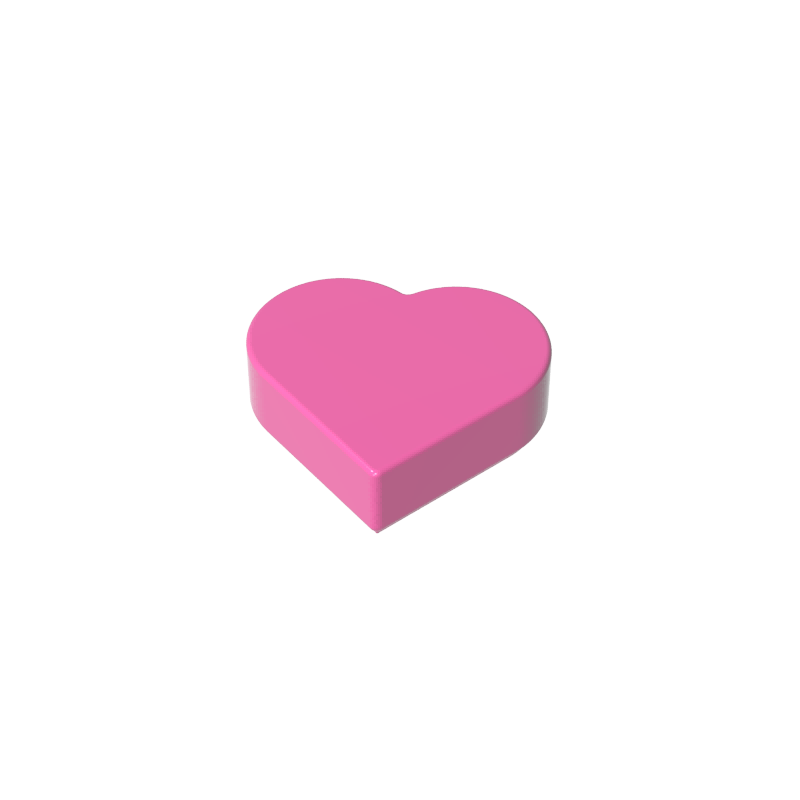 39739 | Tile, Round 1 x 1 Heart