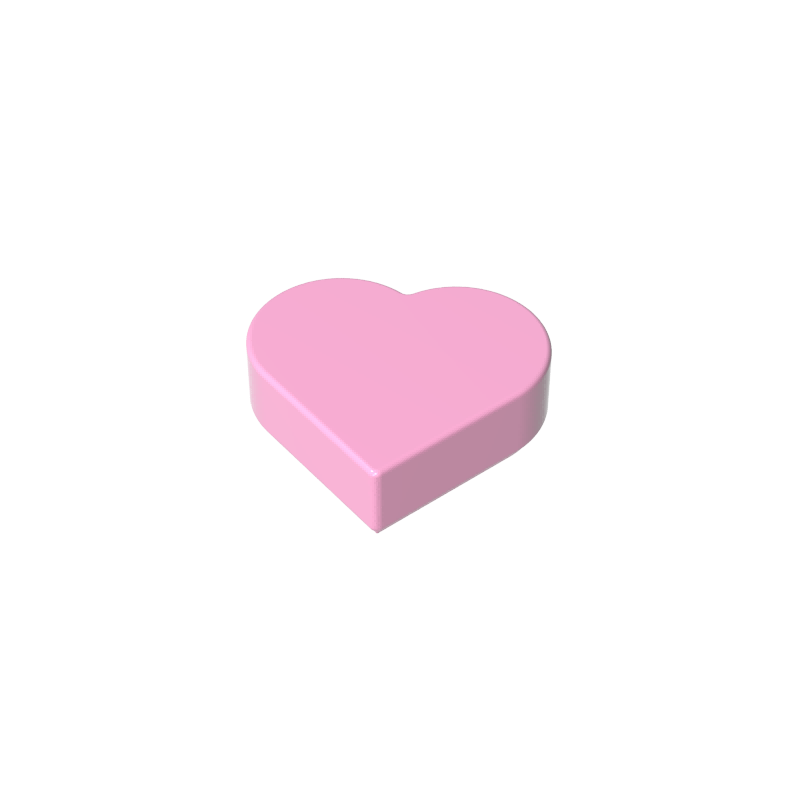 39739 | Tile, Round 1 x 1 Heart