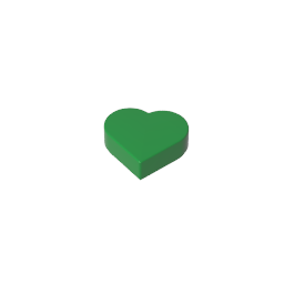 39739 | Tile, Round 1 x 1 Heart