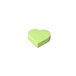 39739 | Tile, Round 1 x 1 Heart