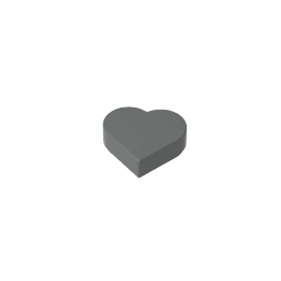 39739 | Tile, Round 1 x 1 Heart