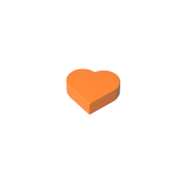 39739 | Tile, Round 1 x 1 Heart