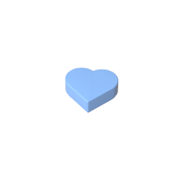 39739 | Tile, Round 1 x 1 Heart