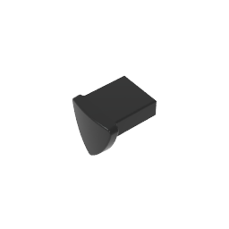 35463 | Tile, Modified 1 x 1 with Tooth / Ear Vertical, Triangular