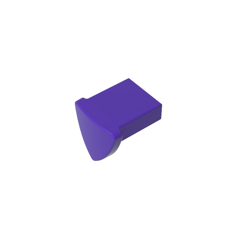 35463 | Tile, Modified 1 x 1 with Tooth / Ear Vertical, Triangular