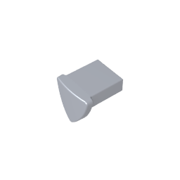 35463 | Tile, Modified 1 x 1 with Tooth / Ear Vertical, Triangular