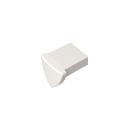 35463 | Tile, Modified 1 x 1 with Tooth / Ear Vertical, Triangular
