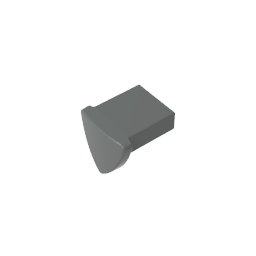 35463 | Tile, Modified 1 x 1 with Tooth / Ear Vertical, Triangular