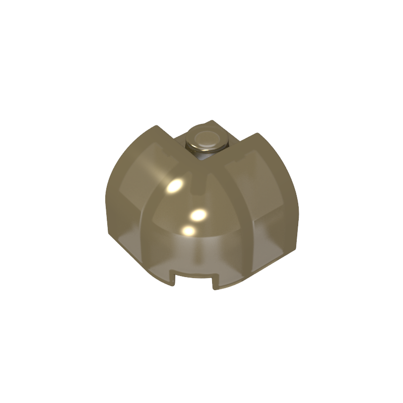 67810 | Slope, Curved 2 x 2 x 1 1/3 Corner Round with Recessed Stud