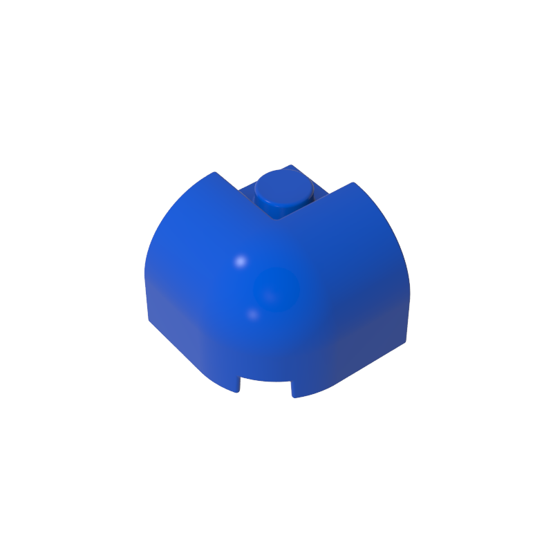 67810 | Slope, Curved 2 x 2 x 1 1/3 Corner Round with Recessed Stud