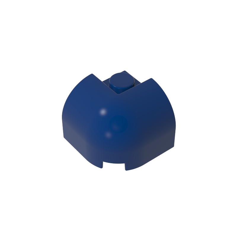 67810 | Slope, Curved 2 x 2 x 1 1/3 Corner Round with Recessed Stud