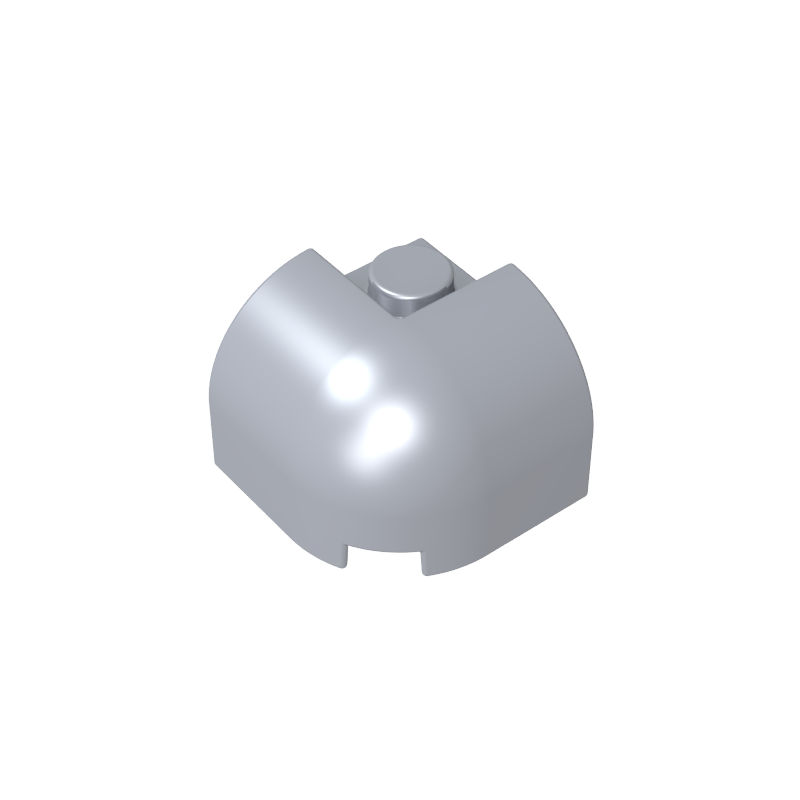 67810 | Slope, Curved 2 x 2 x 1 1/3 Corner Round with Recessed Stud