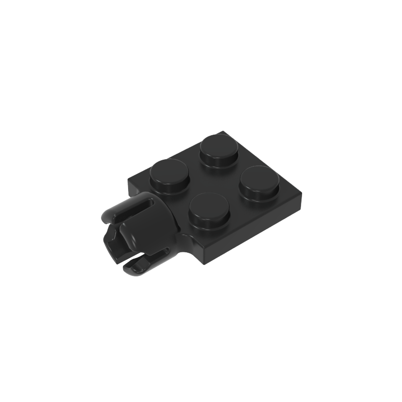3730 | Plate, Modified 2 x 2 with Tow Ball Socket, Short, 4 Slots