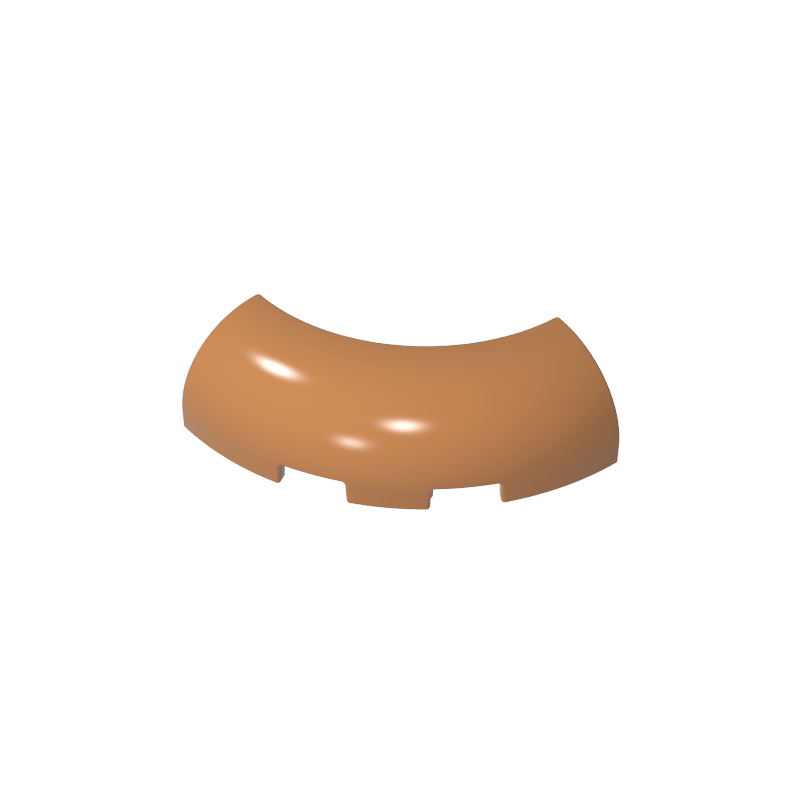 65617 | Brick, Round Corner 3 x 3 without Studs
