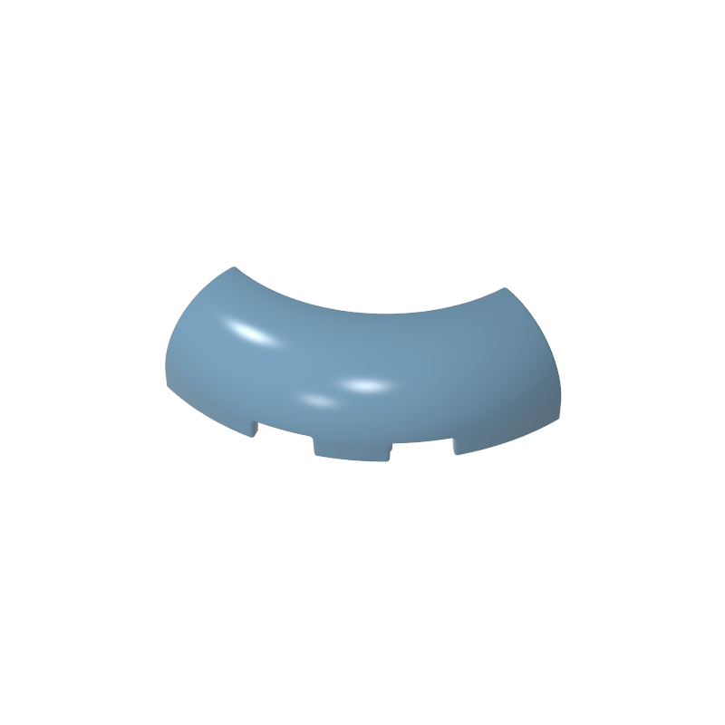 65617 | Brick, Round Corner 3 x 3 without Studs