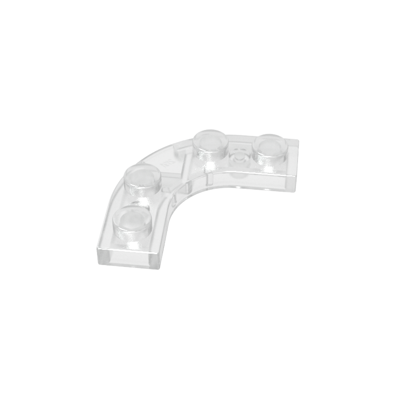 68568 | Plate, Round Corner 3 x 3 with 2 x 2 Curved Cutout