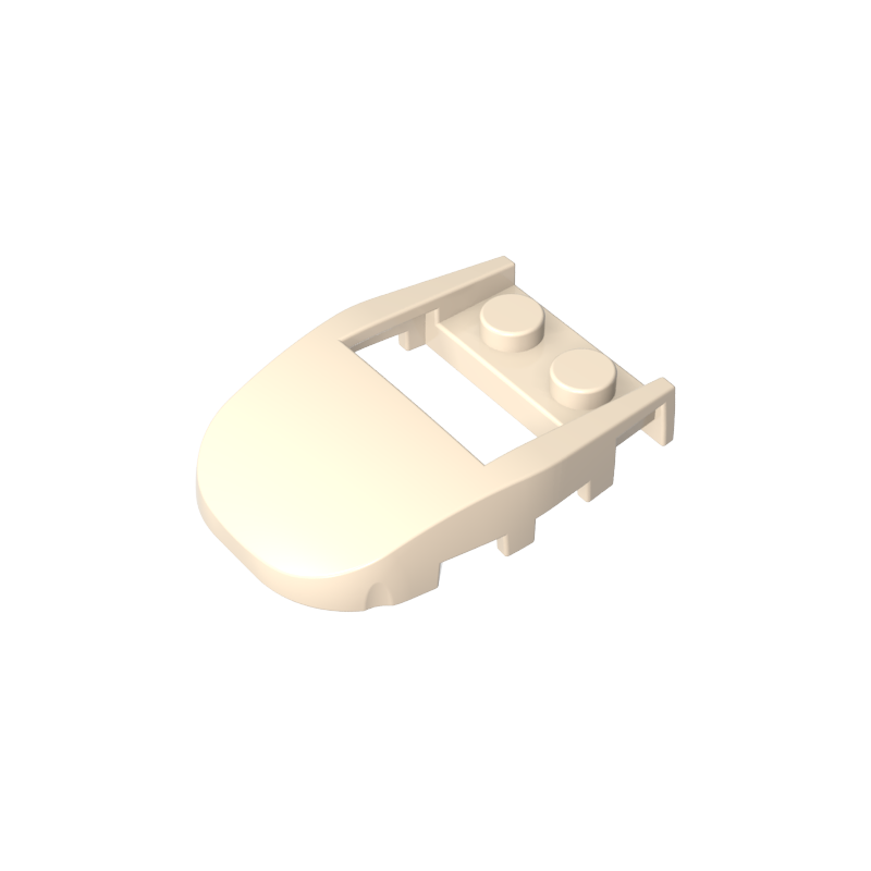 50948 | Wedge 4 x 3 Cut Back with Cutout, 2 Studs