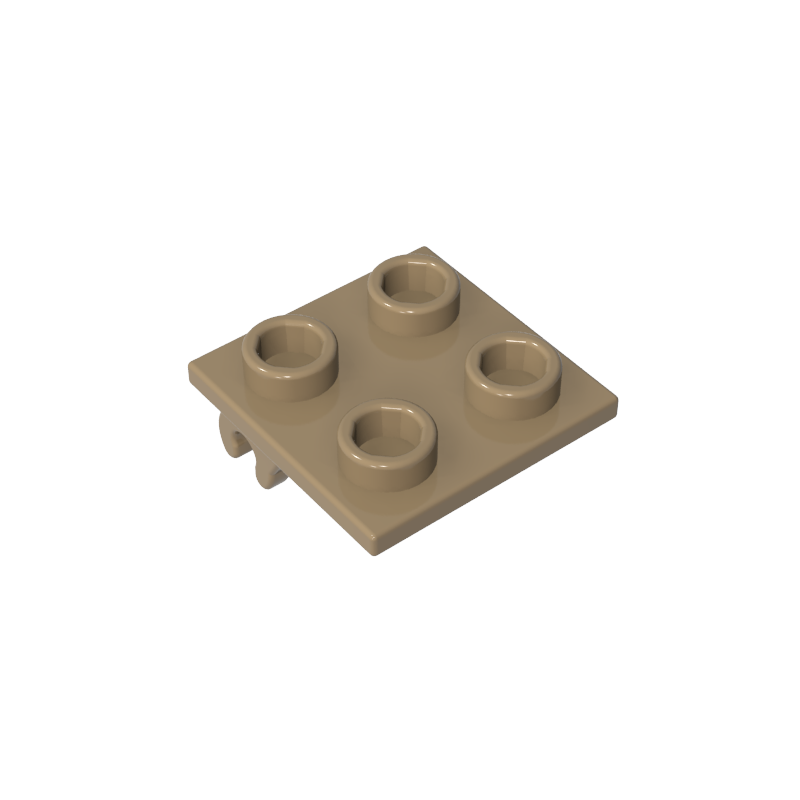 2415 | Plate, Modified 2 x 2 Thin with Plane Single Wheel Holder