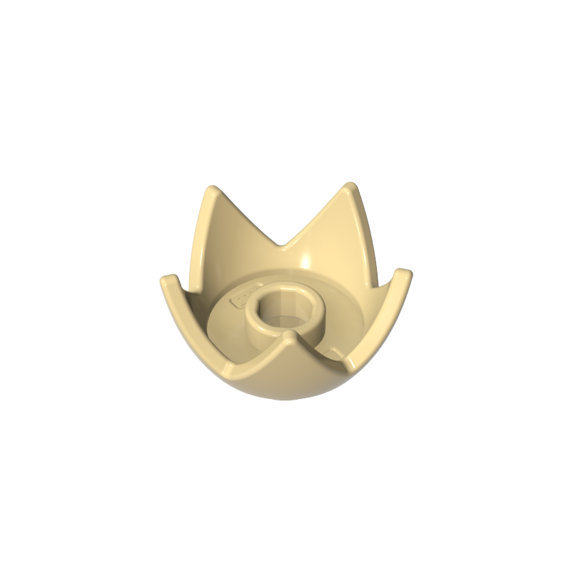 39262 | Headgear Crown Eggshell with 5 Points and Center Stud