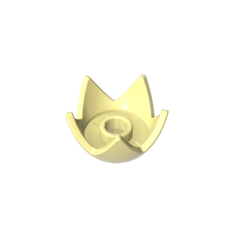 39262 | Headgear Crown Eggshell with 5 Points and Center Stud