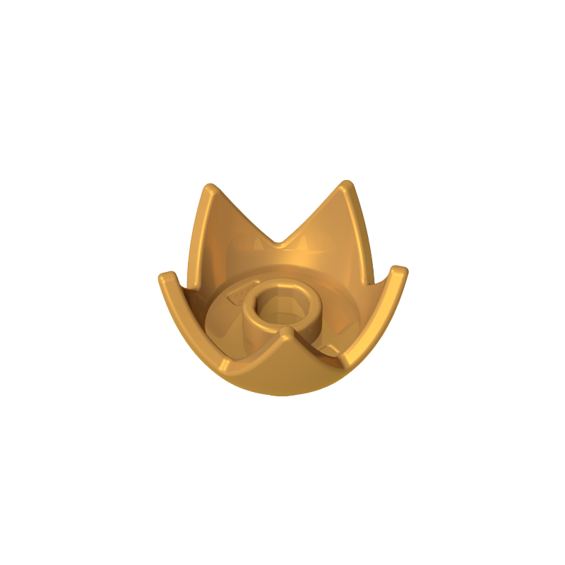 39262 | Headgear Crown Eggshell with 5 Points and Center Stud
