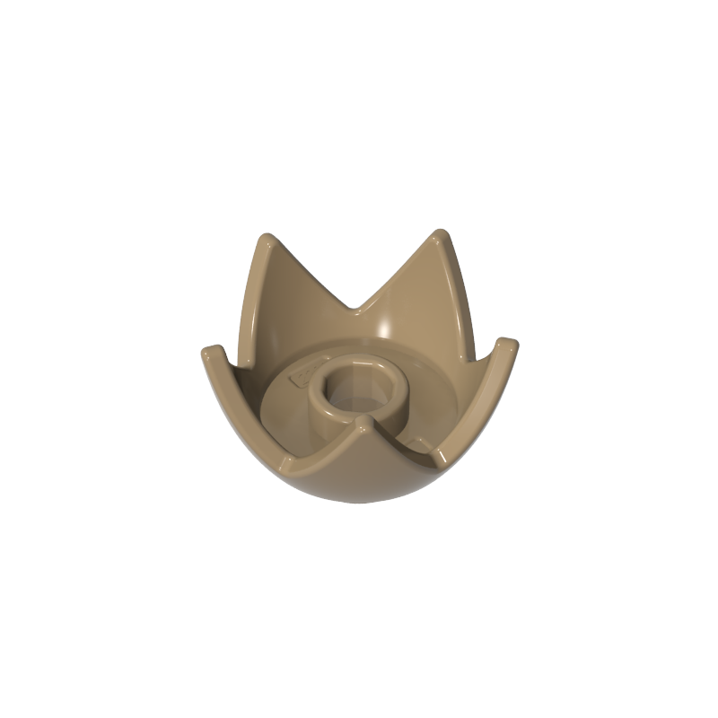 39262 | Headgear Crown Eggshell with 5 Points and Center Stud