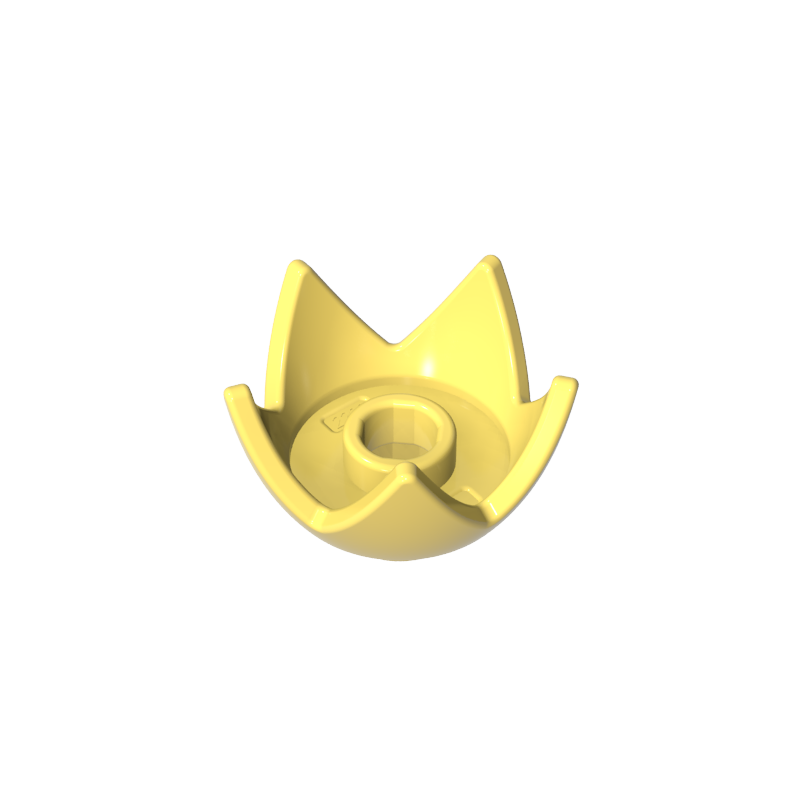 39262 | Headgear Crown Eggshell with 5 Points and Center Stud