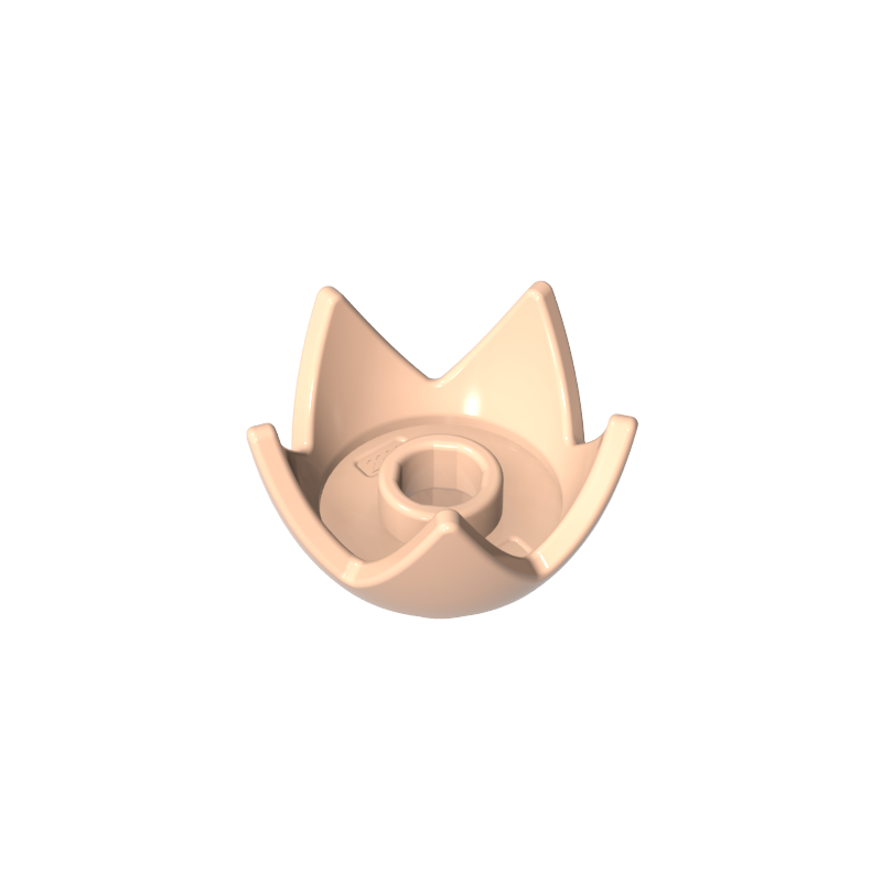 39262 | Headgear Crown Eggshell with 5 Points and Center Stud