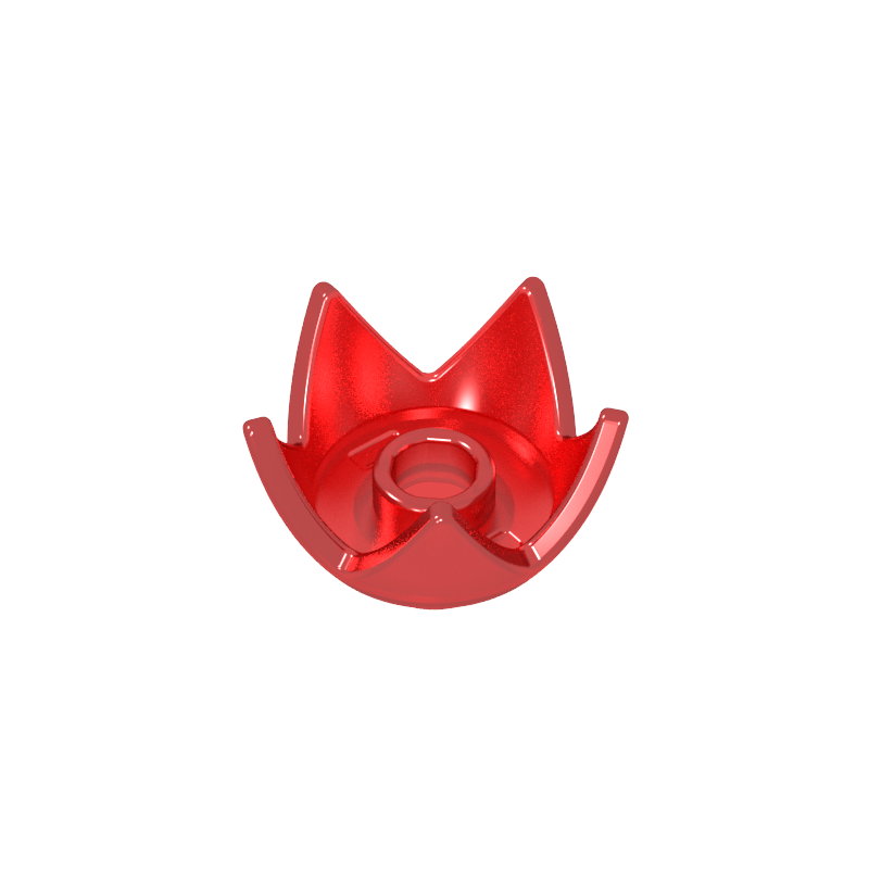 39262 | Headgear Crown Eggshell with 5 Points and Center Stud
