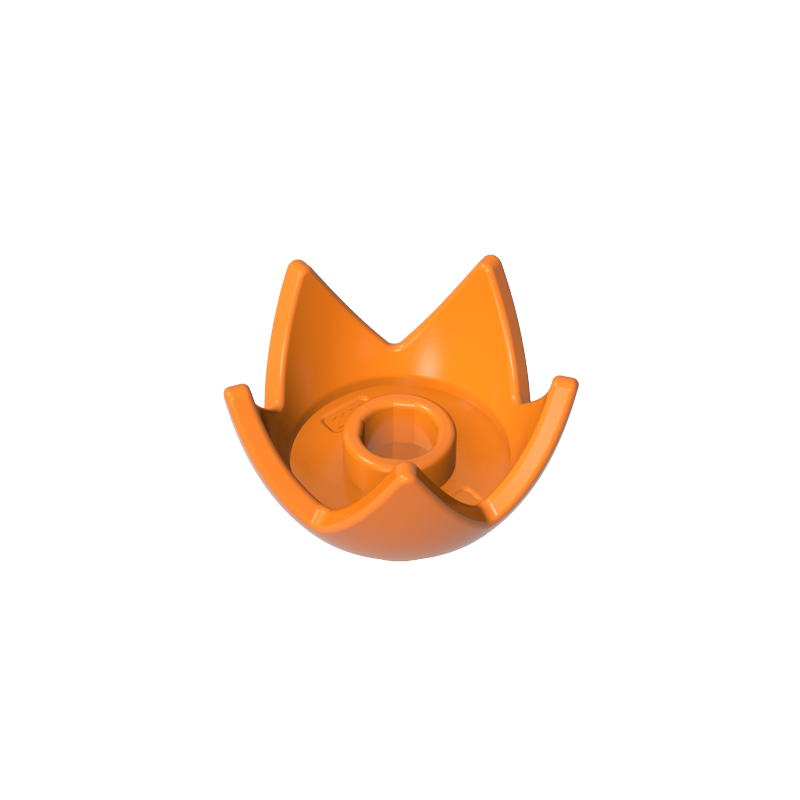 39262 | Headgear Crown Eggshell with 5 Points and Center Stud