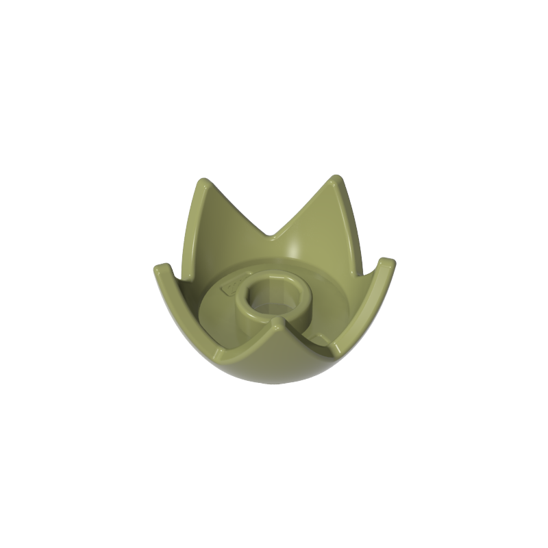 39262 | Headgear Crown Eggshell with 5 Points and Center Stud