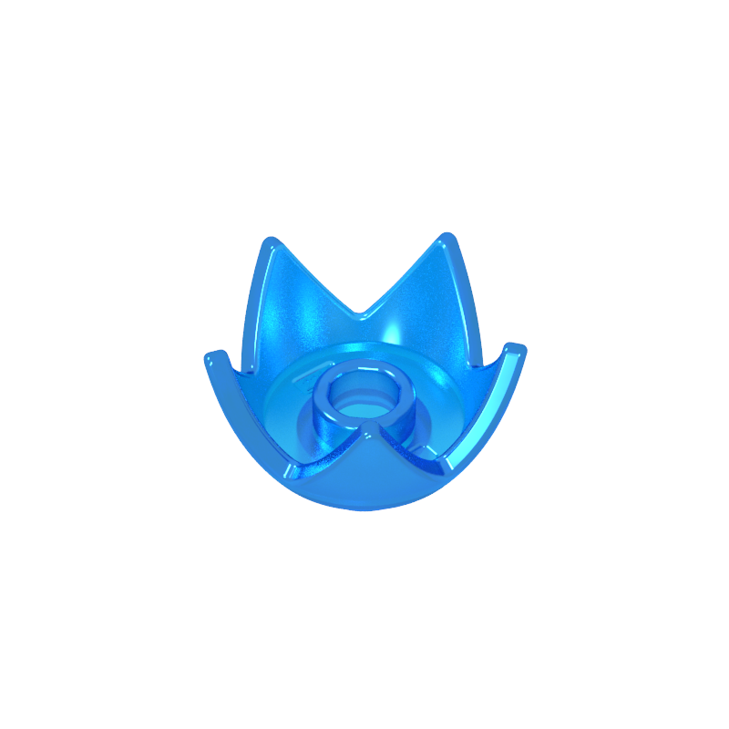 39262 | Headgear Crown Eggshell with 5 Points and Center Stud